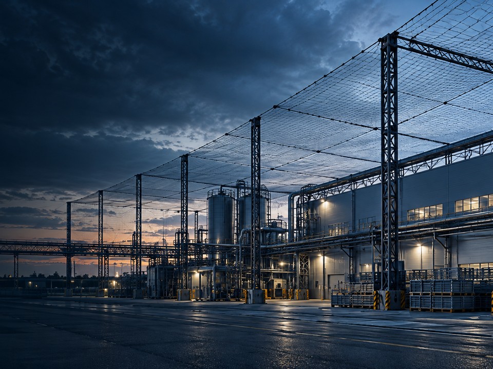 Антидроновая сетка для зданий и сооружений